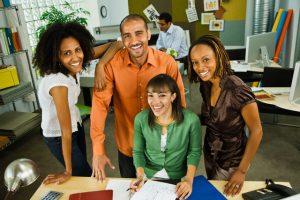 Business people working together in office